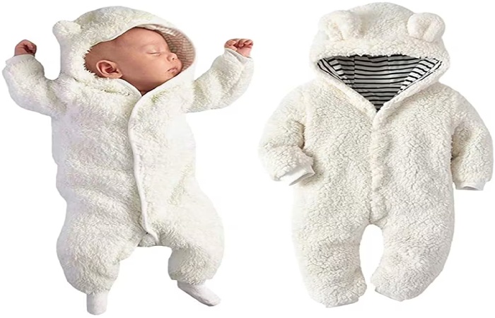 What is TheSparkshop.in Product Bear Design Long Sleeve Baby Jumpsuit?